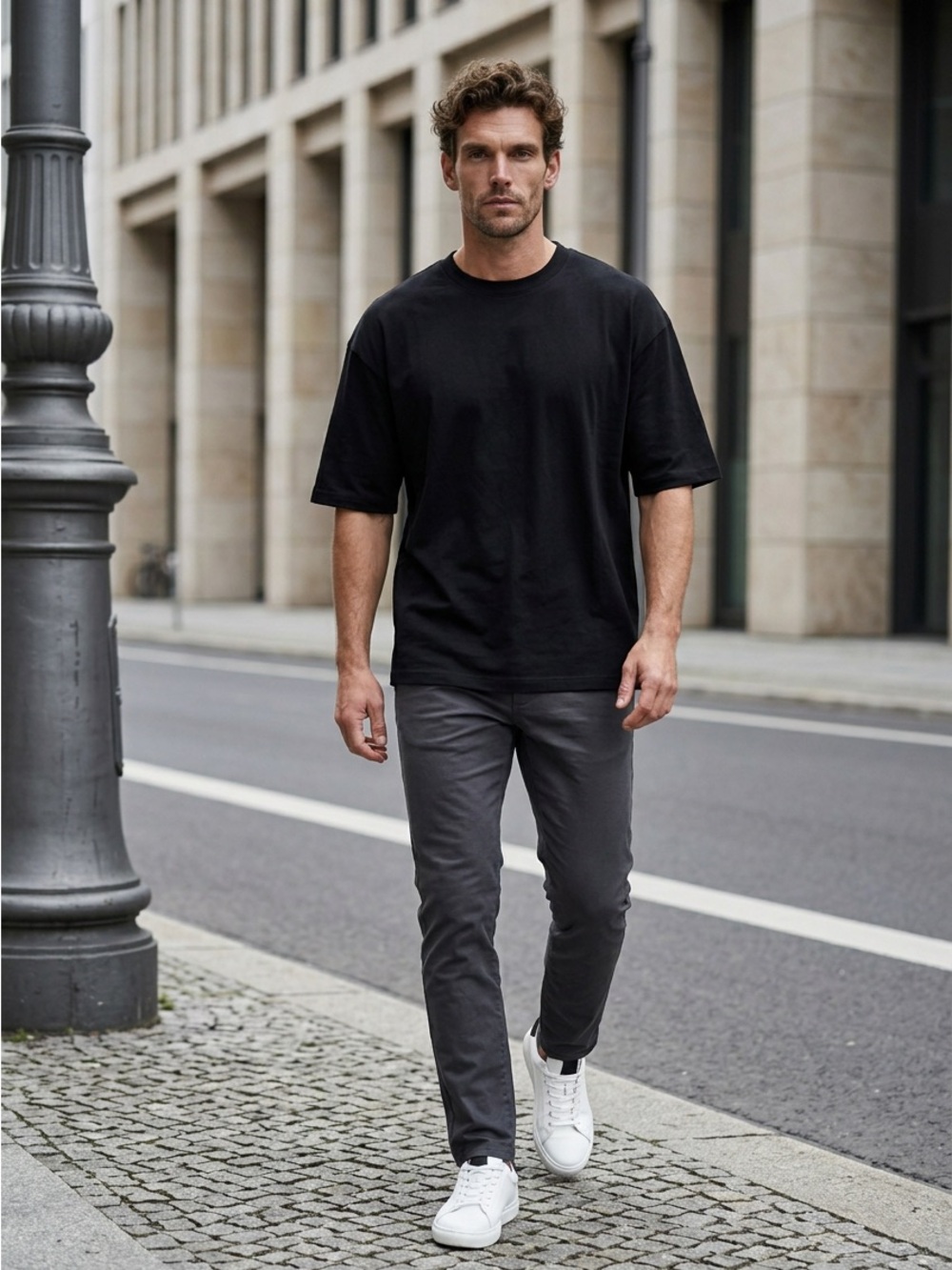 Uniqlo Men's Black Medium EUC Short Sleeve T-Shirt Everyday Casual Athleisure